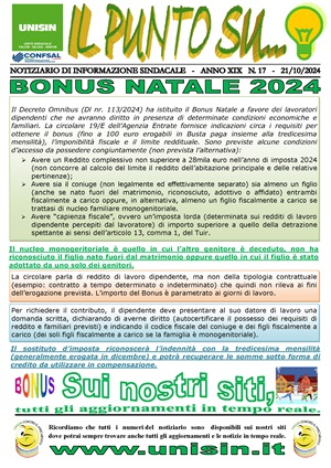 Il punto su 17/2024